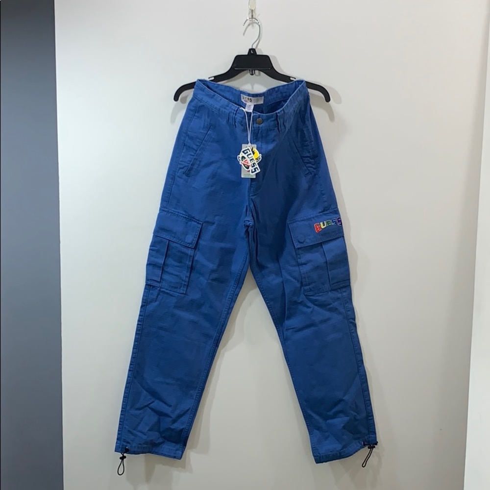 GUESS x J. Balvin 2020 blue cargo pants size 31